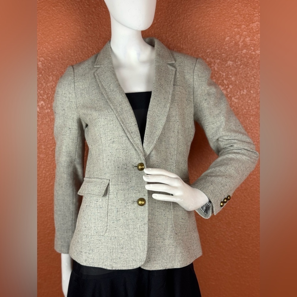 Banana Republic Tan Blazer Tailored Suit Jacket